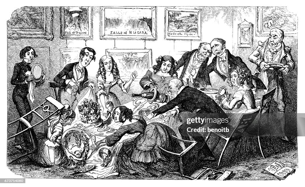 Mess at the dinner party