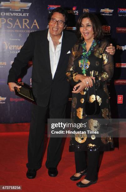 Bollywood actors Vinod Khanna and Zeenat Aman at the 7th Chevrolet Apsara Awards 2012, on January 25, 2012 in Mumbai, India. Veteran actor and...