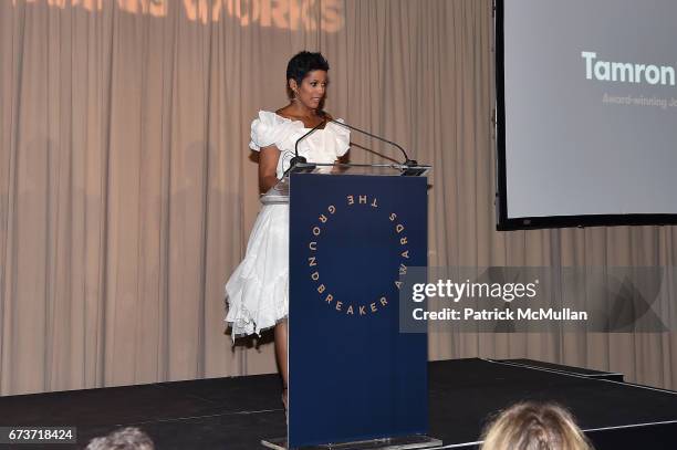 Tamron Hall attends Housing Works' Groundbreaker Awards Dinner 2017 at Metropolitan Pavilion on April 26, 2017 in New York City.