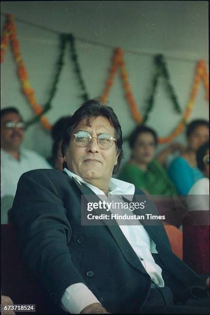 Bollywood actor Vinod Khanna at DPS School, on October 23, 1999 in New Delhi, India. Veteran actor and sitting BJP MP Vinod Khanna passed away at the...