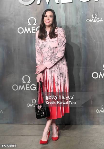 Liv Tyler attends the Lost In Space event to celebrate the 60th anniversary of the OMEGA Speedmaster at the Tate Modern on April 26, 2017 in London,...