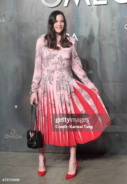 Liv Tyler attends the Lost In Space event to celebrate the 60th anniversary of the OMEGA Speedmaster at the Tate Modern on April 26, 2017 in London,...