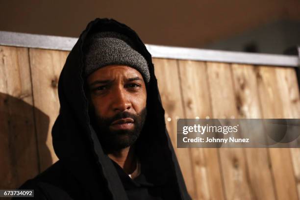 Joe Budden attends the Inside Wale's "Shine" Listening Event at Genius Event Space on April 26, 2017 in New York City.