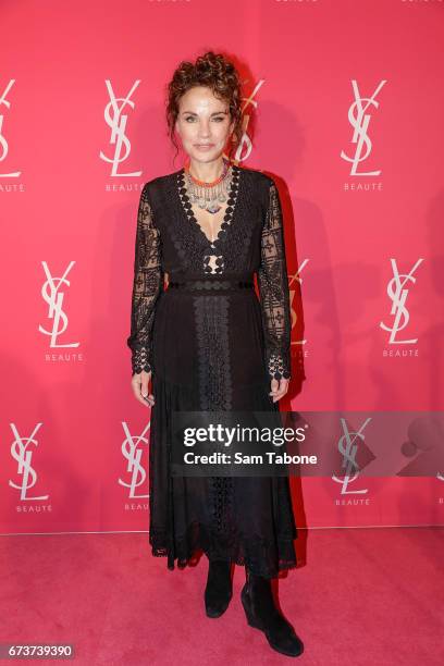 Sigrid Thornton arrives at Meat Market as YSL Beauty Club Takes Over Melbourne on April 27, 2017 in Melbourne, Australia.