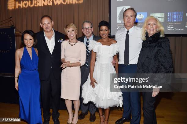 Alina Cho, John Demsey, Michael Boodro, Cynthia Frank, Ford Huniford and Cynthia Frank attend Housing Works' Groundbreaker Awards Dinner 2017 at...