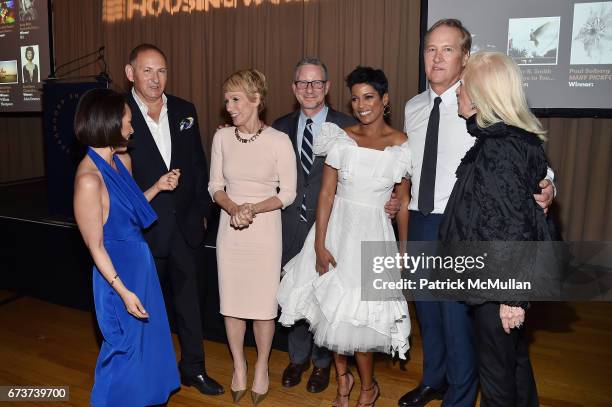 Alina Cho, John Demsey, Michael Boodro, Cynthia Frank, Ford Huniford and Cynthia Frank attend Housing Works' Groundbreaker Awards Dinner 2017 at...