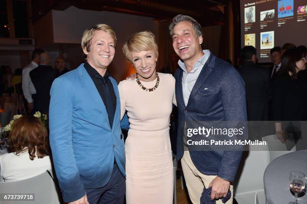 Bruce Littlefield, Barbara Corcoran and Thom Filicia attend Housing Works' Groundbreaker Awards Dinner 2017 at Metropolitan Pavilion on April 26,...