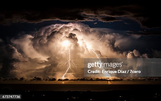 Stormy night over Byron Bay Stormy night over Byron Bay