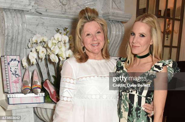 Serena Fresson and Alice Naylor-Leyland attend a VIP dinner celebrating Mrs Alice for French Sole at The Connaught Hotel on April 25, 2017 in London,...