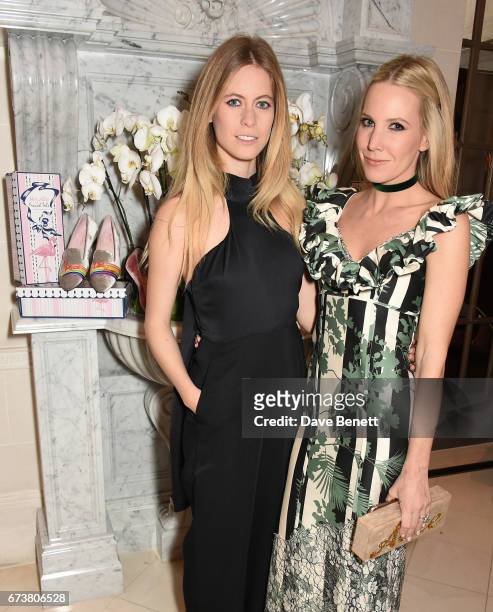 Violet Henderson and Alice Naylor-Leyland attend a VIP dinner celebrating Mrs Alice for French Sole at The Connaught Hotel on April 25, 2017 in...