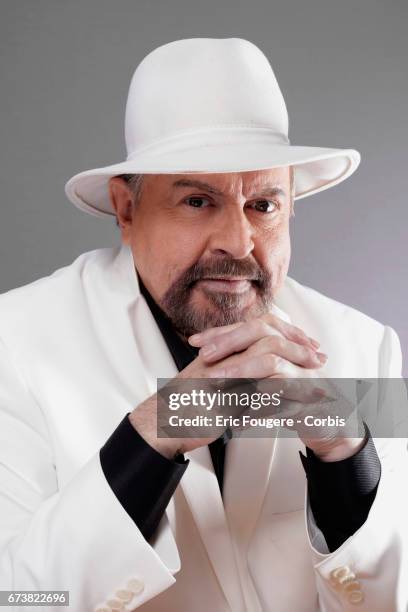 Singer Eric Morena poses during a portrait session in Paris, France on .