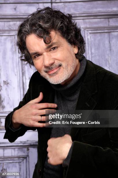 French Director Christophe Barratier poses during a portrait session in Paris, France on .