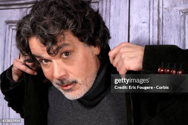 French Director Christophe Barratier poses during a portrait session in Paris, France on .