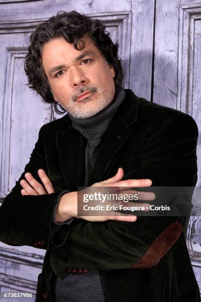 French Director Christophe Barratier poses during a portrait session in Paris, France on .