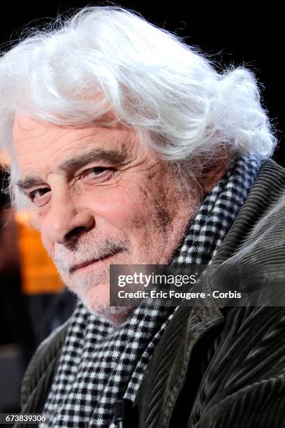 Actor Jacques Weber poses during a portrait session in Paris, France on .