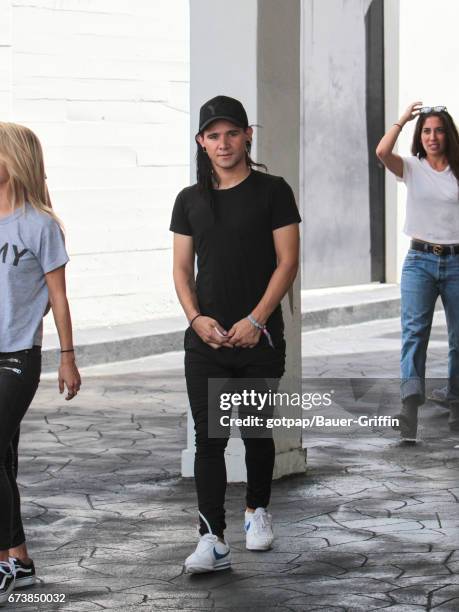 Skrillex is seen on April 26, 2017 in Los Angeles, California.