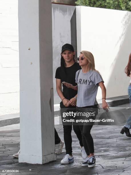 Skrillex is seen on April 26, 2017 in Los Angeles, California.