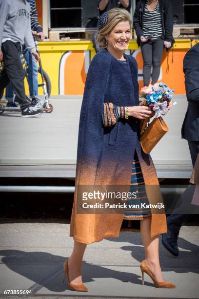 Queen Maxima attends the King's 50th birthday during the Kingsday celebrations on April 27, 2017 in Tilburg, Netherlands.