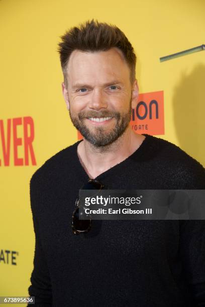 Actor Joel McHale attends the Premiere Of Pantelion Films "How To Be A Latin Lover" at ArcLight Cinemas Cinerama Dome on April 26, 2017 in Hollywood,...