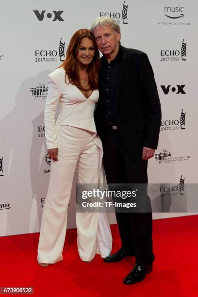 Andrea Berg mit Mann Ulrich Ferber on the red carpet during the ECHO German Music Award in Berlin, Germany on April 06, 2017.