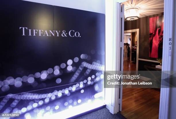 View of the atmosphere at the Tiffany HardWear Los Angeles Preview with The Art of Elysium at Elysium Art Salons on April 26, 2017 in Los Angeles,...