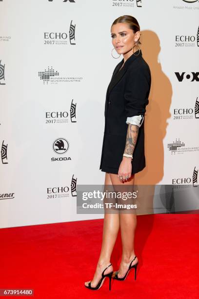 Sophia Thomalla on the red carpet during the ECHO German Music Award in Berlin, Germany on April 06, 2017.