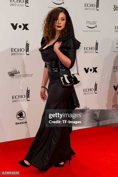 Leila Lowfire on the red carpet during the ECHO German Music Award in Berlin, Germany on April 06, 2017.