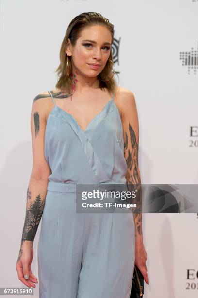 Liza Waschke on the red carpet during the ECHO German Music Award in Berlin, Germany on April 06, 2017.