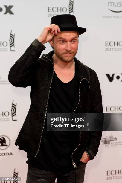 Johannes Oerding on the red carpet during the ECHO German Music Award in Berlin, Germany on April 06, 2017.