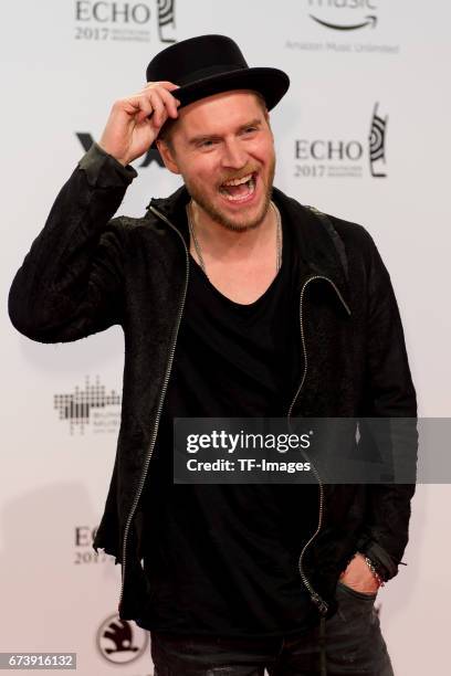 Johannes Oerding on the red carpet during the ECHO German Music Award in Berlin, Germany on April 06, 2017.