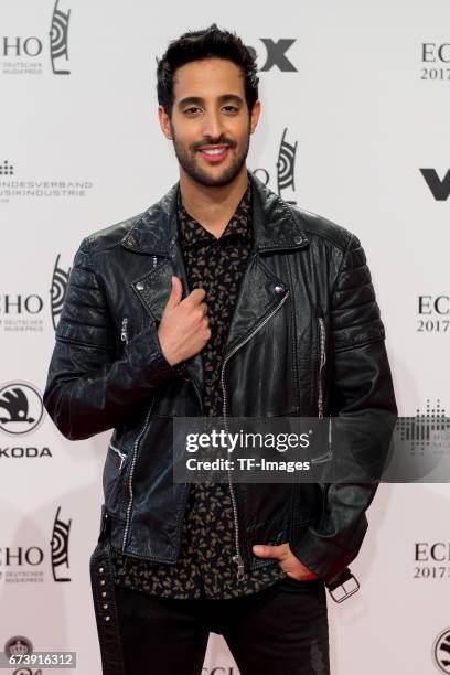 Sami Slimani on the red carpet during the ECHO German Music Award in Berlin, Germany on April 06, 2017.