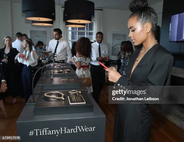 Actor Ava Dash at the Tiffany HardWear Los Angeles Preview with The Art of Elysium at Elysium Art Salons on April 26, 2017 in Los Angeles, California.