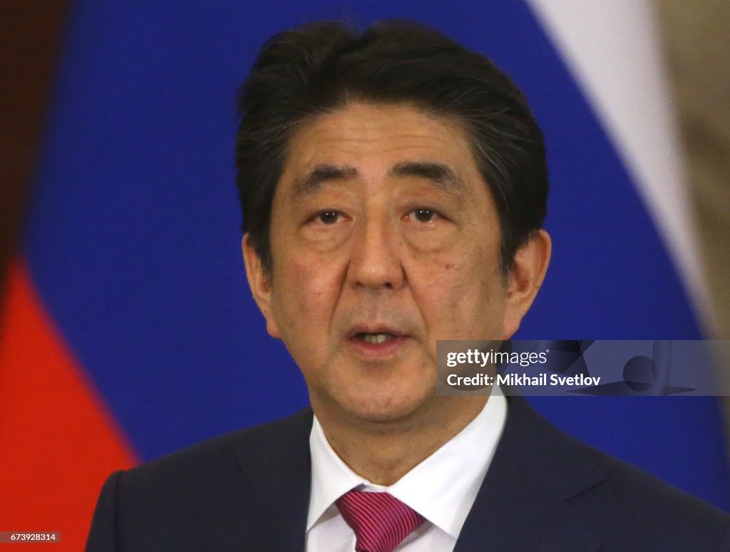 Russian President Vladimir Putin Receives Japanese Prime Minister Shinzo Abe at the Kremlin