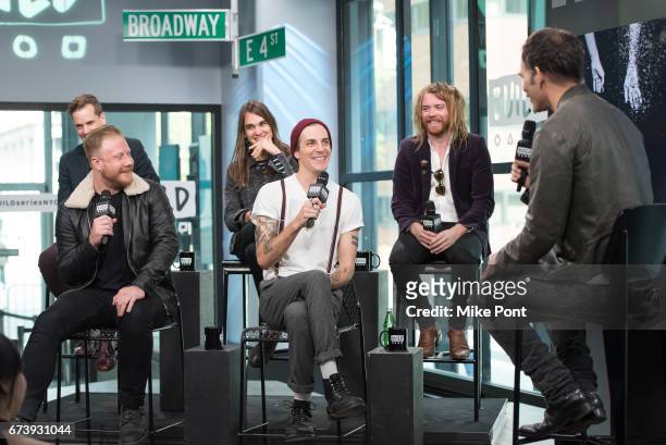 Kennedy Brock, Jared Monaco, Pat Kirch, John O'Callaghan, and Garrett Nickelsen of The Maine visit Build Studios to discuss their new album "Lovely...