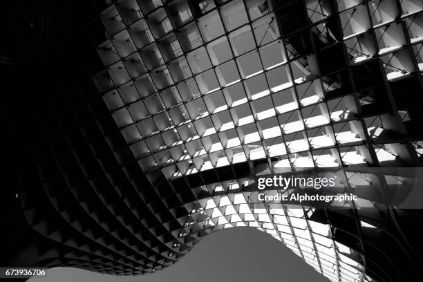 metropol parasol (by architect jurgen mayer h) - plaza de la encarnación stock pictures, royalty-free photos & images