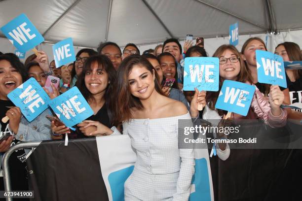 Host of WE Day California, actress/singer and UNICEF Goodwill Ambassador Selena Gomez attends WE Day California to celebrate young people changing...