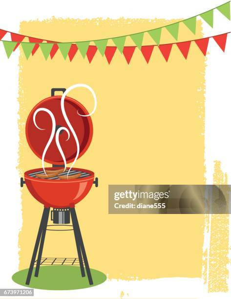 backyard bbq background background - bbq grill texture stock illustrations