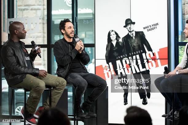 Hisham Tawfiq and Amir Arison visit Build Series to discuss "The Blacklist" at Build Studio on April 27, 2017 in New York City.