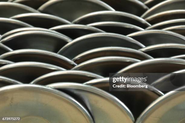 Pewter cookware sits at the Baro Industrial SA manufacturing facility in the Azcapotzalco neighborhood of Mexico City, Mexico, on Thursday, March 30,...