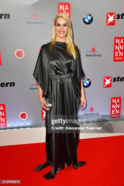 Journalist Judith Rakers attends the Nannen Award 2017 on April 27, 2017 in Hamburg, Germany.