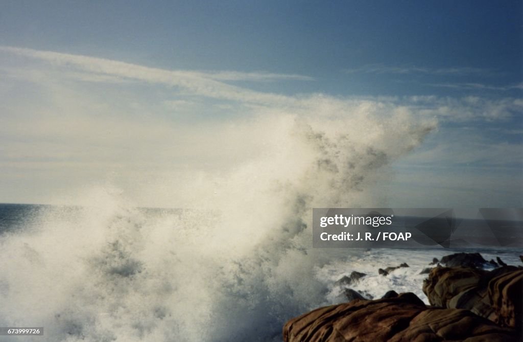 Waves at seashore
