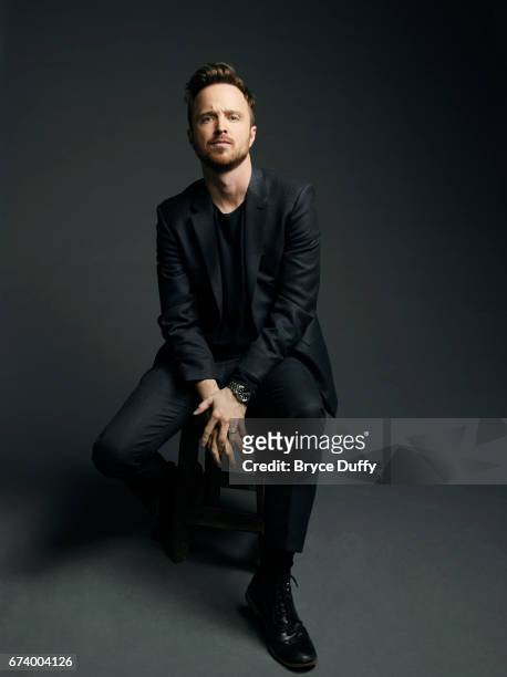 Actor Aaron Paul photographed for Variety on April 10 in Los Angeles, California.