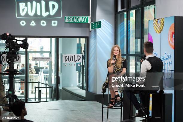 Anna Baryshnikov visits Build Studios to discuss "Superior Donuts" at Build Studio on April 27, 2017 in New York City.