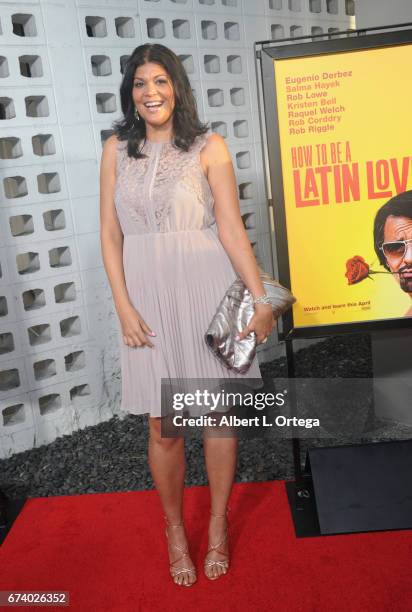 Actress Aida Rodriguez arrives for the Premiere Of Pantelion Films' "How To Be A Latin Lover" held at ArcLight Cinemas Cinerama Dome on April 26,...