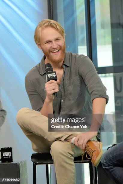 Wyatt Russell attends Build series to discuss "Folk Hero & Funny Guy" at Build Studio on April 27, 2017 in New York City.