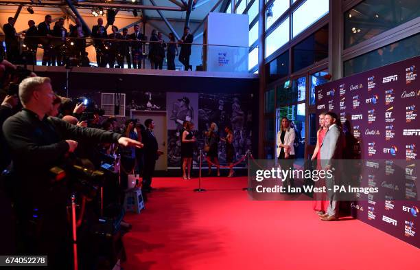 Helen Glover and Steve Backshall attending the BT Sport Industry Awards 2017 held at Battersea Evolution in Battersea Park, London.