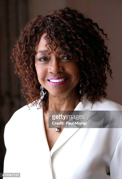 Actor Beverly Todd attends the Media Solutions Summit at the Russell Senate Office Building on April 27, 2017 in Washington, DC. The summit was held...
