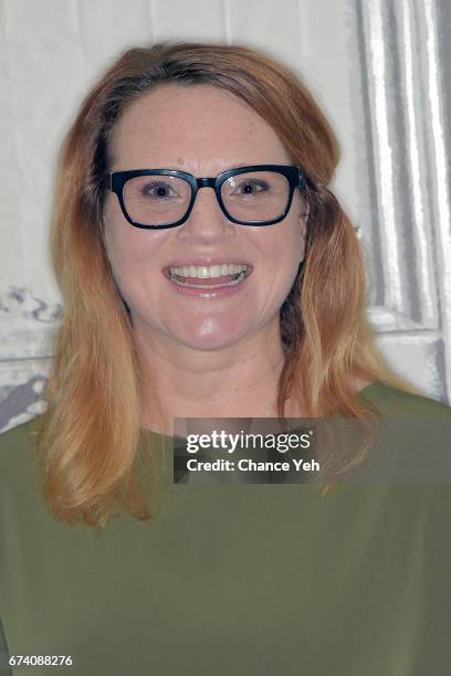 Jennifer Laura Thompson attends Build series to discuss "Dear Evan Hansen" at Build Studio on April 27, 2017 in New York City.