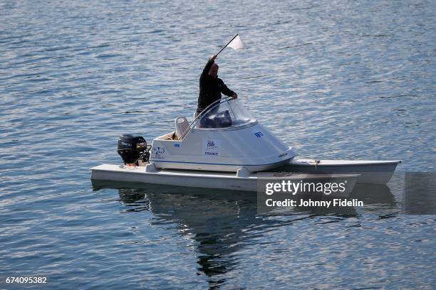 Illustration judge during the French Championship Canoe Sprint on April 28, 2017 in Vaires-sur-Marne, France.