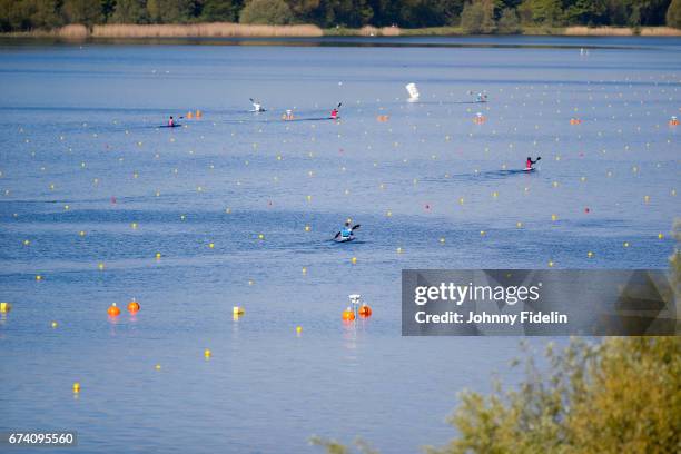 Illustration General View of Nautical base of Vaires sur Marne, future nautical base for the Olympic Games of Paris 2024 during the French...